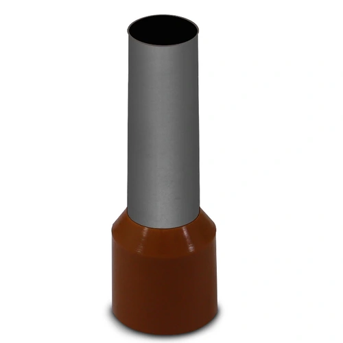 Terminal Pré-Isolado Tubular Simples 25mm² - Marrom – E2516 SIBRATEC