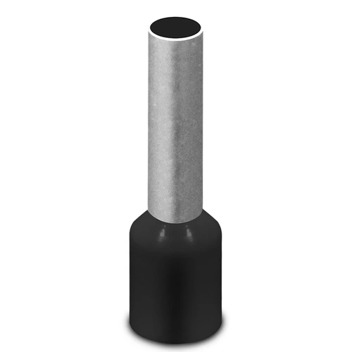 Terminal Pré-Isolado Tubular Simples 6,0mm² - Preto – E6012 SIBRATEC