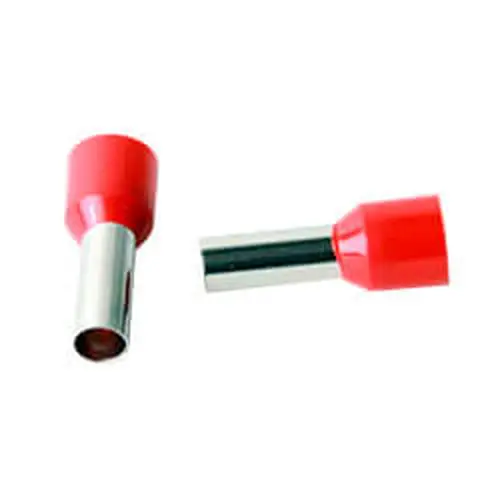 Terminal Tubo 10mm Vermelho LUKMA