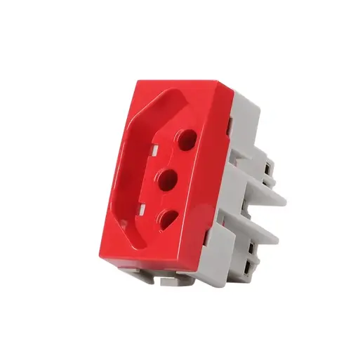 Tomada 2P+T 20A 250V – Vermelho