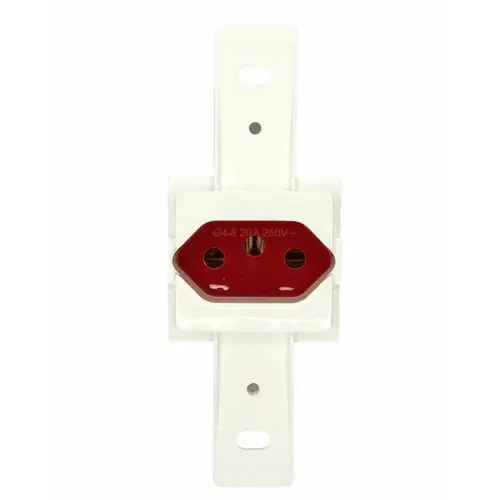 Tomada 2p+t 20a/250v Branca E Vermelha Klin Weg