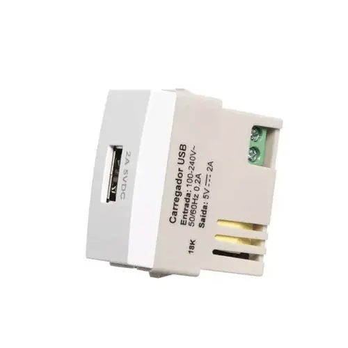 Tomada carregador USB 2A bivolt Margirius