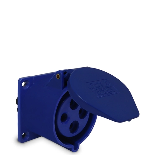 Tomada de Embutir 324-9 - 3P+T 9H 220Vca/32A Azul IP44 BETEL