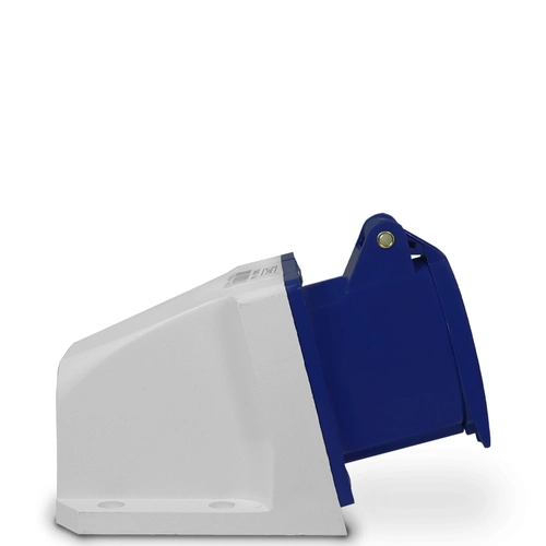 Tomada de parede/sobrepor 114-9 - 3P+T 9H 220Vca/16A Azul IP44 Sibratec