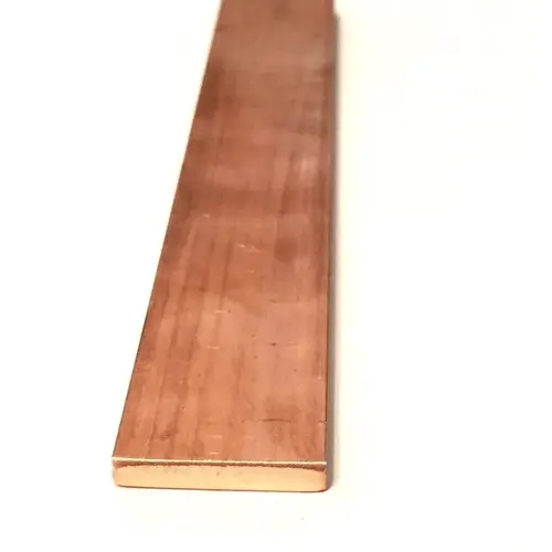Barra Chata De Cobre 1 X 1/8 (2,54cm X 3,17mm) C/ 50cm 195a NEL METAIS