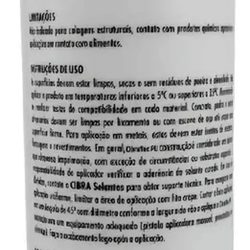 Cola Selante Poliuretano Pu Construção 400g Cinza CibraFlex
