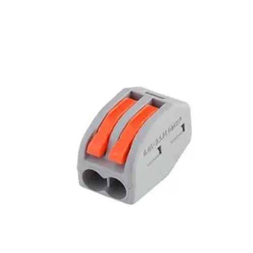 Conector de emenda e derivação, plástico, 0,5-4mm², 2P, 32A, cor cinza Decorlux