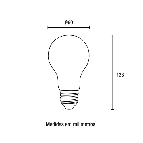 Lâmpada LED A60 15W 1311Lm - 6.500K
