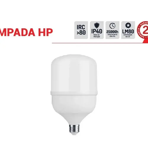 Lâmpada Led High Power 40w- 6500k- Branco-frio Intral