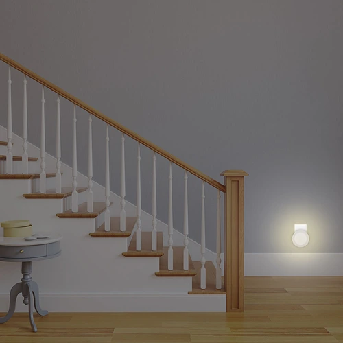 Luz Noturna LED Lisa Redonda 0,5W 3.000K - Branco Blumenau