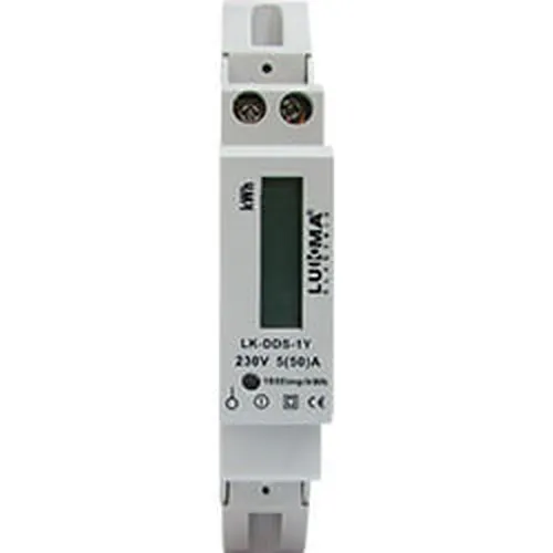 MEDIDOR DE CONSUMO LK-DDS-1Y-18L 5(50)A 220V MONO LUKMA