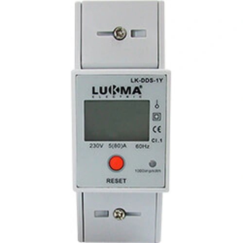 MEDIDOR DE CONSUMO LK-DDS-1Y-36L 5(80)A 220V C/ SOFT. MONO LUKMA