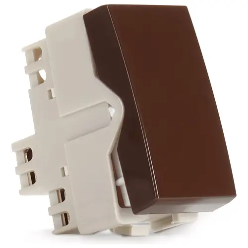 Modulo Interruptor Simples Sleek 10A 220V Marrom