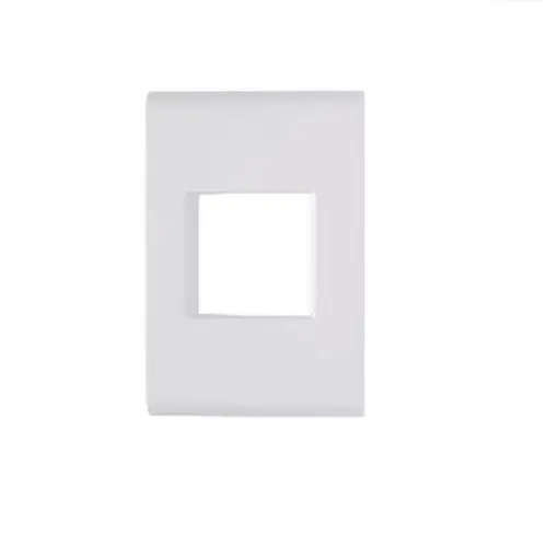 Placa 4x2 2 Postos Horiz Sleek - Marrom