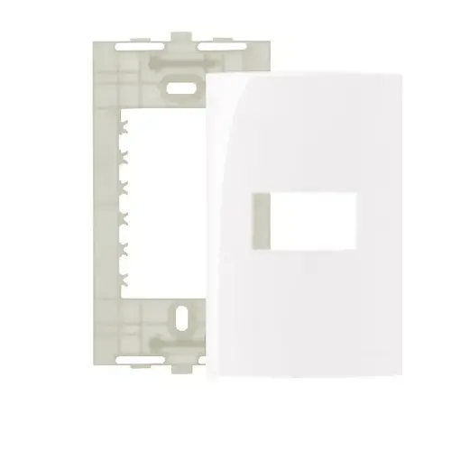 Placa 4×2 – 1 posto horizontal + suporte Margirius