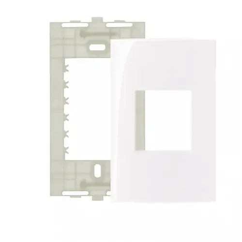Placa 4×2 – 2 postos horizontais + suporte Margirius