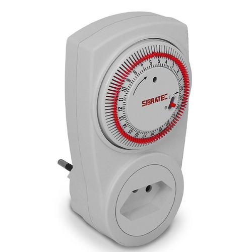 Programador Horário GMT03A Analógico 110/220V Bivolt 60Hz - Plugue Padrão Brasileiro Sibratec