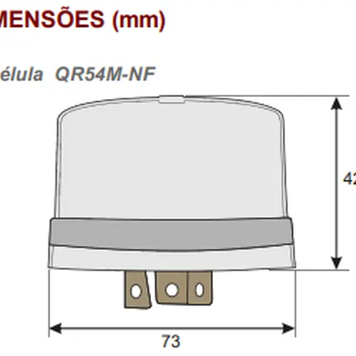 Rele Fotocélula QR54M-NF Sibratec