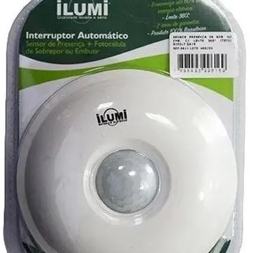 Sensor Ilumi Presença P/ Teto Embutir & Sobrepor