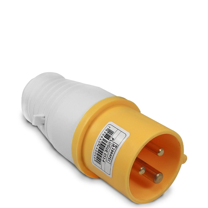 Plugue Polarizado 013-4 – 2P+T 4H 127VAC/16A Amarelo IP44
