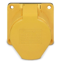 Tomada de Embutir 414-4 - 3P+T 4H 127Vca/16A Amarelo IP44  - imagem 1