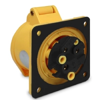 Tomada de Embutir 414-4 - 3P+T 4H 127Vca/16A Amarelo IP44  - imagem 2