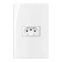 Conjunto 4×2 1 tomada 10A 250V Sleek Margirius - imagem 1