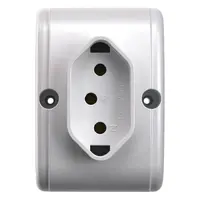 Tomada Externa 2P+T 20A/ 250V~ Branco (39190) - Linha Externa Mec-Tronic - imagem 1