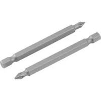 Bits/ponteira phillips S2, encaixe 1/4", nº 2, 1/4" x 75 mm, com 2 peças, VONDER - imagem 1