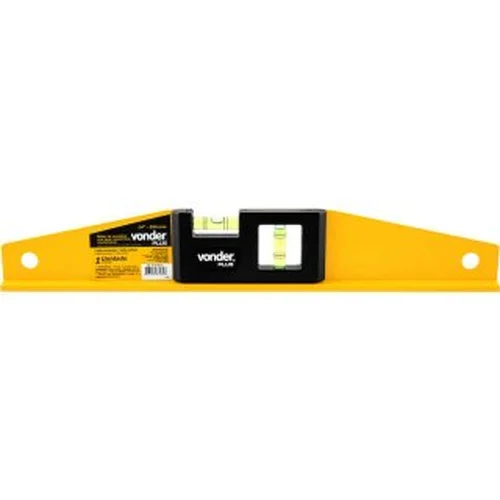 Nível de alumínio 14", com base magnética, trapezoidal, VONDER 