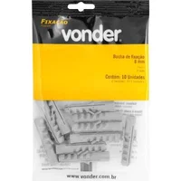 Bucha de nylon para fixação 8 mm, VONDER - imagem 1