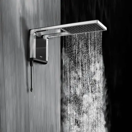 Chuveiro Acqua Storm Ultra Black Cromado 7800W 200V Lorenzetti 