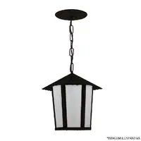 Pendente Colonial Sextavada 1xE27 Lente PP Preto-Blumenau - imagem 1