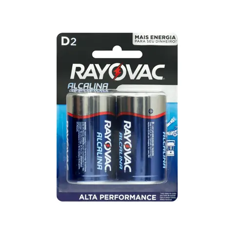 Pilha Alcalina 2 Unidades  RAYOVAC