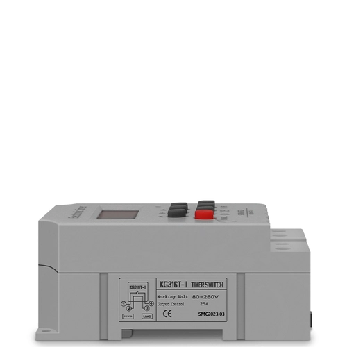Programador Horário (TIMER) KG316T Bivolt 110~240V (25A) - Programação Semanal - 16 ON /16 OFF Sibratec