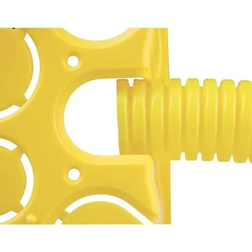 Caixa de Passagem de Embutir 4X2 Drywall Amarelo Mondiale