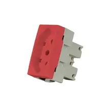 Módulo Tomada 2P+T 20A 250V Vermelha Clean Margirius - imagem 1