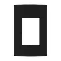 Placas 4×2’’ 3 postos horizontais Clean Ebony - imagem 1