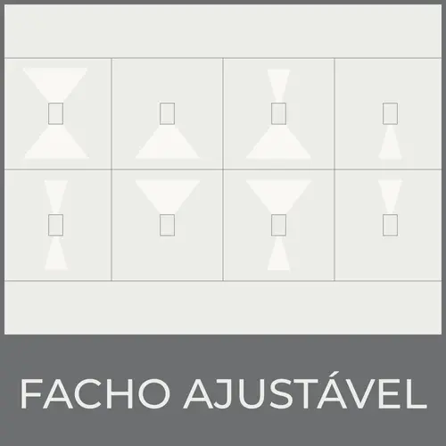 Arandela Frankfurt 131mm - Branco Fosco Blumenau