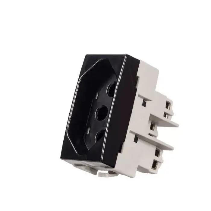 Módulo Tomada 2P+T 20A 250V Ebony Clean Margirius