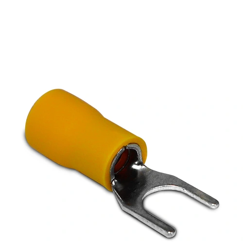 Terminal Pré-Isolado Tipo Forquilha Cabo 4 e 6mm² Amarelo SV 5.5-6 Sibratec