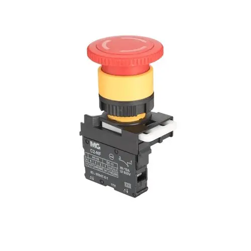 Botão Cogumelo de Emergência Curto Girar para Soltar Margirius