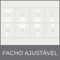 Arandela Flip 2 Aletas Preto Fosco Germany - imagem 2