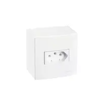 Caixa Sobrepor 75x75mm 1 tomada 10A Sleek Margirius - imagem 1