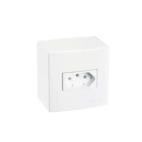 Caixa Sobrepor 75x75mm 1 tomada 10A Sleek Margirius