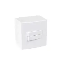 Caixa Sobrepor 75x75mm 1 interruptor duplo simples Sleek Margirius - imagem 1