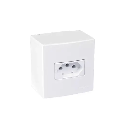 Caixa Sobrepor 75x75 1 Tomada 20A Sleek Margirius