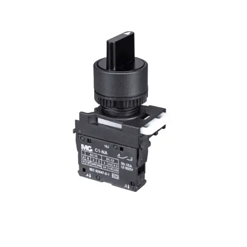 Botão comutador 2 posições – 1NA – / Sem retenção ➔ desliga / (LIGA)