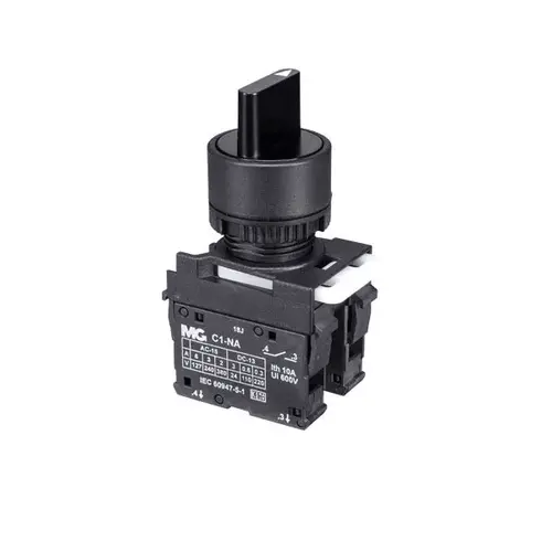 Botão comutador 3 posições – 2NA Pulsante / – / Pulsante ➔ (LIGA) / desliga / (LIGA)