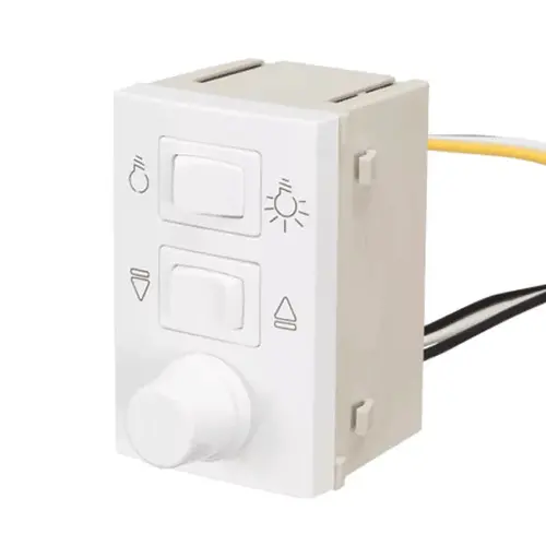Controle de ventilador – módulo triplo c/ dimmer bivolt (300W 127V~ / 500W 220V~) MARGIRIUS
